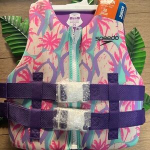 Speedo Kids Swim Vest - Pink and Purple